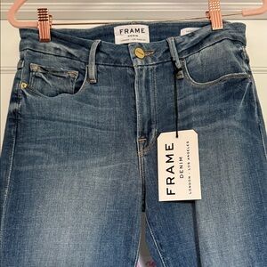 Frame Denim Women's Skinny Jeans - Medium Blue Wash